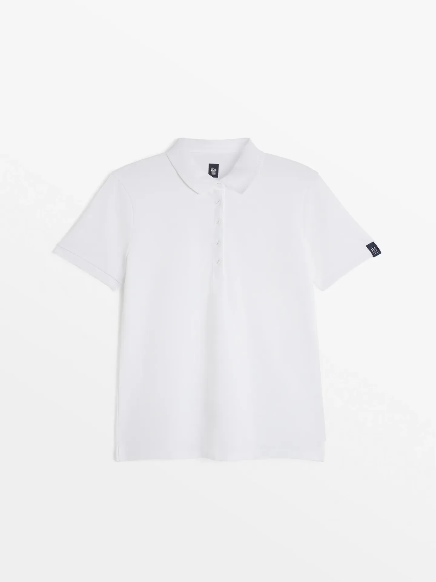[25TB00018] PROAPOL-POLO MC LISERÉ FEMME (Blanc, 36)