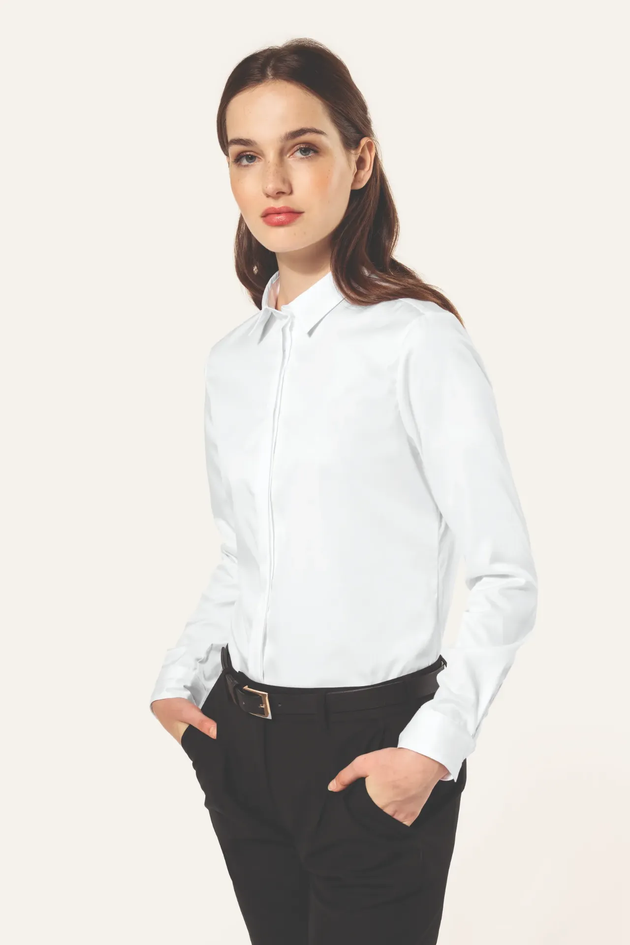 MARS-CHEMISE ML COL CLASSIQUE FEMME