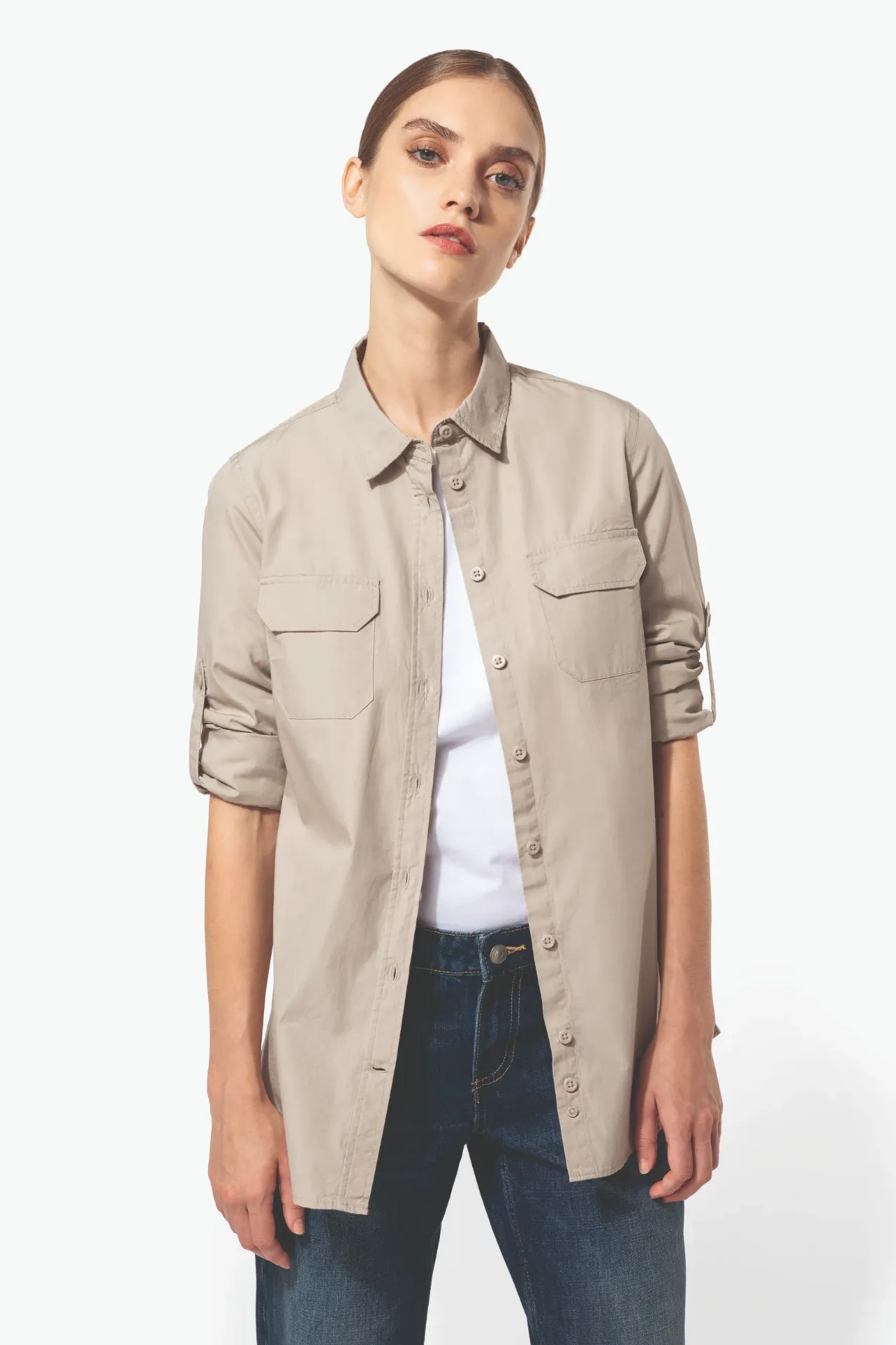 YALU-CHEMISE ML SAFARI FEMME