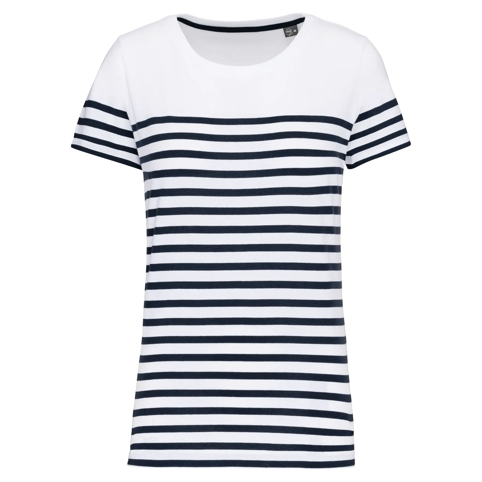 [26TOK3034] MARINA-TEE-SHIRT MC MARINIERE FEMME (Blanc, XS)