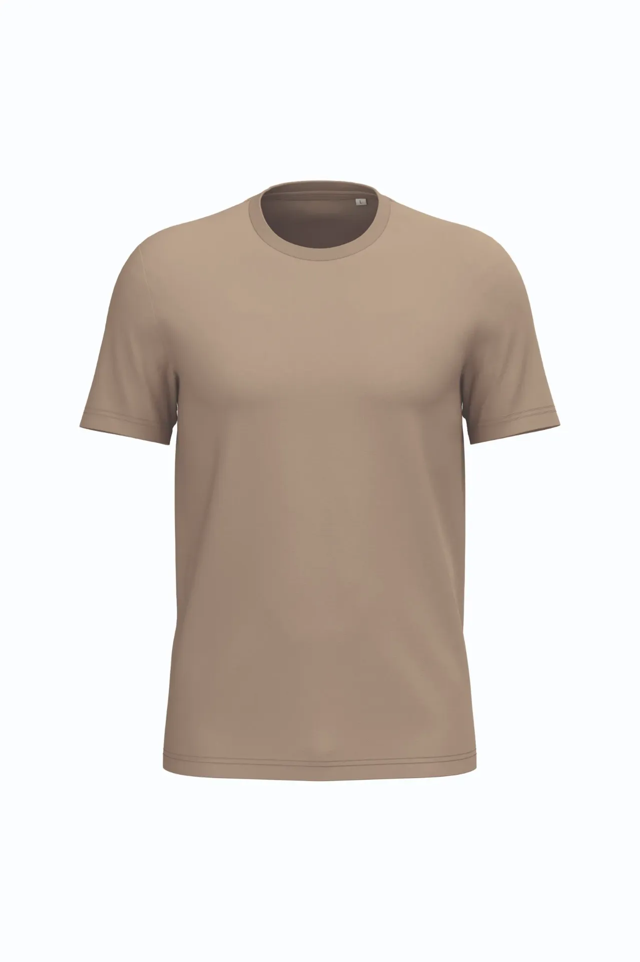 [26TONS300] HELIOS-TEE-SHIRT MC COL ROND UNISEXE (Beige, XXS)