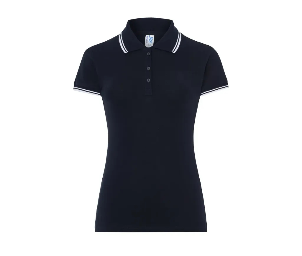 LISYA-POLO MC LISERÉ FEMME