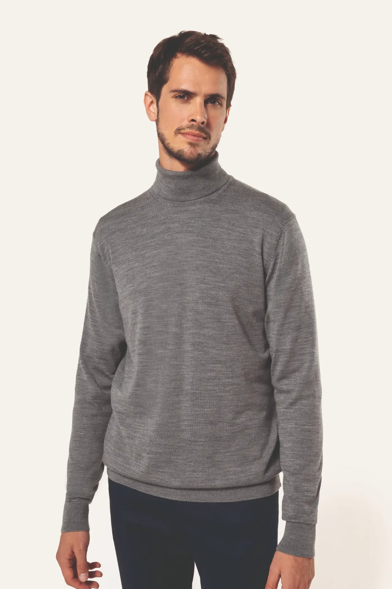 [PK912] ROULIX-PULL COL ROULE HOMME (Anthracite, S)