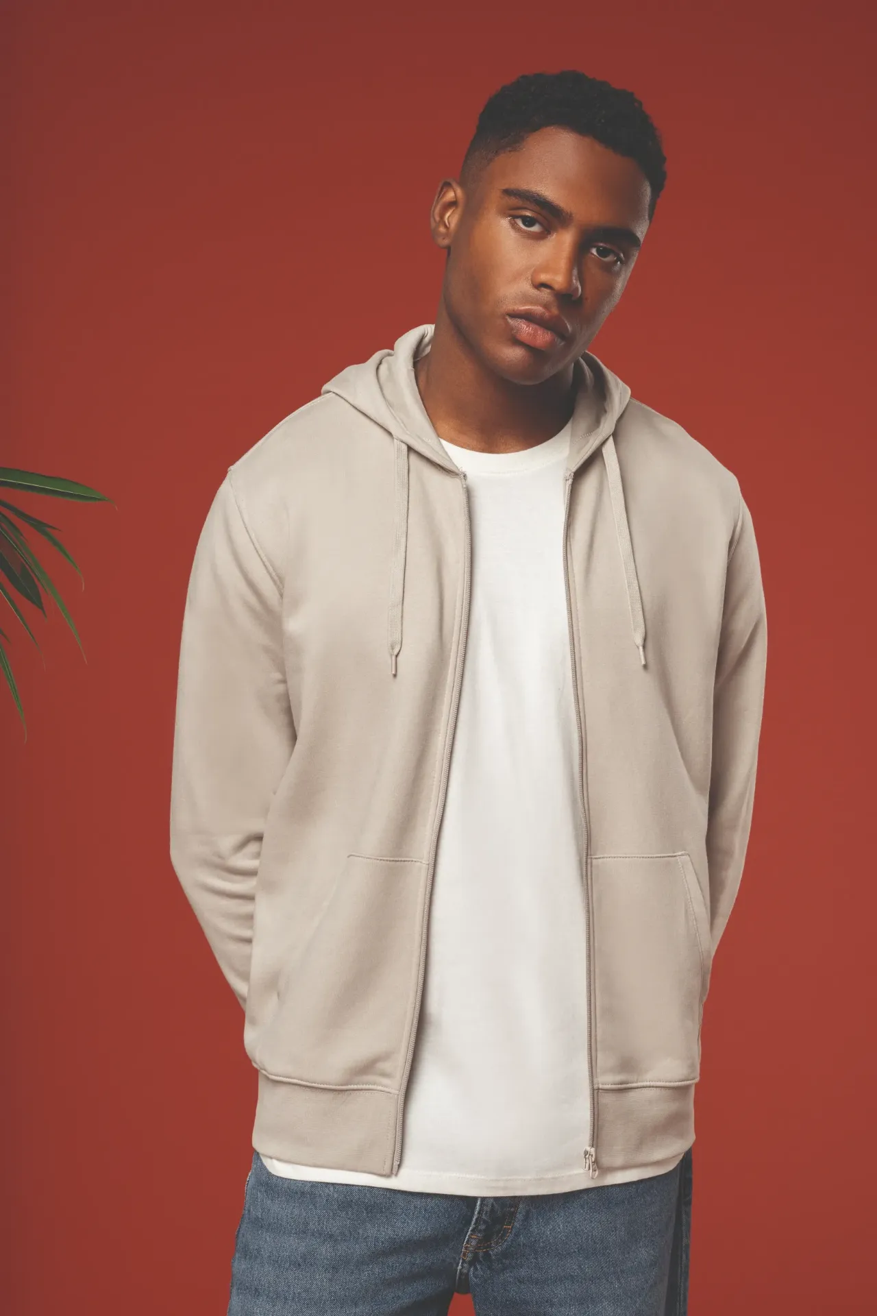 ZIPOR-SWEAT HOODED ZIPPÉ HOMME