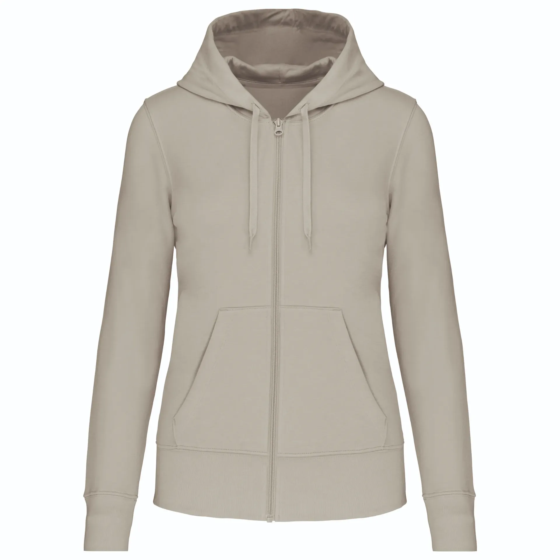 [26TOK4031] MARY-SWEAT HOODED ZIPPÉ FEMME (Beige, XS)