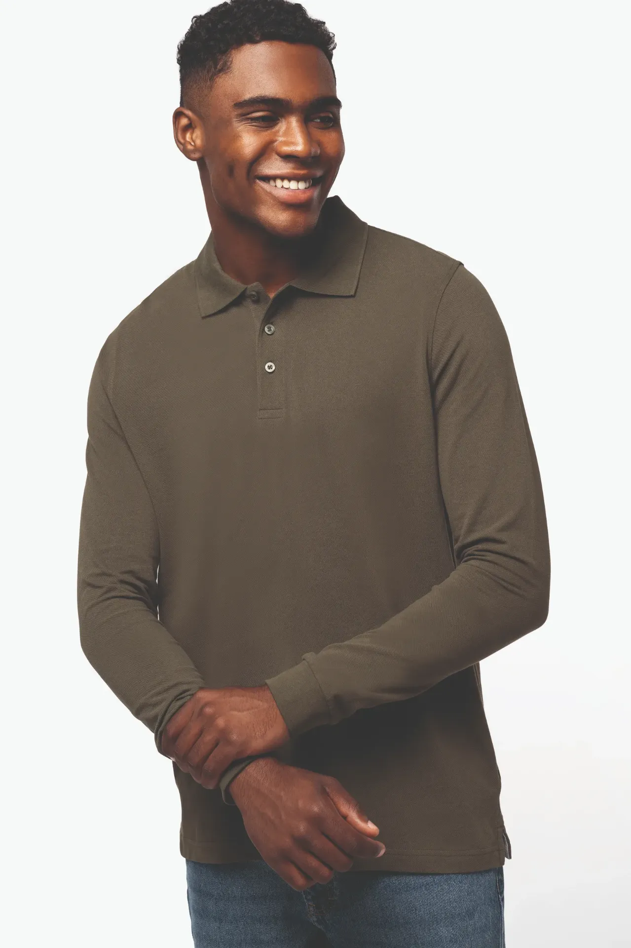LUMA-POLO ML UNI 3 BOUTONS HOMME