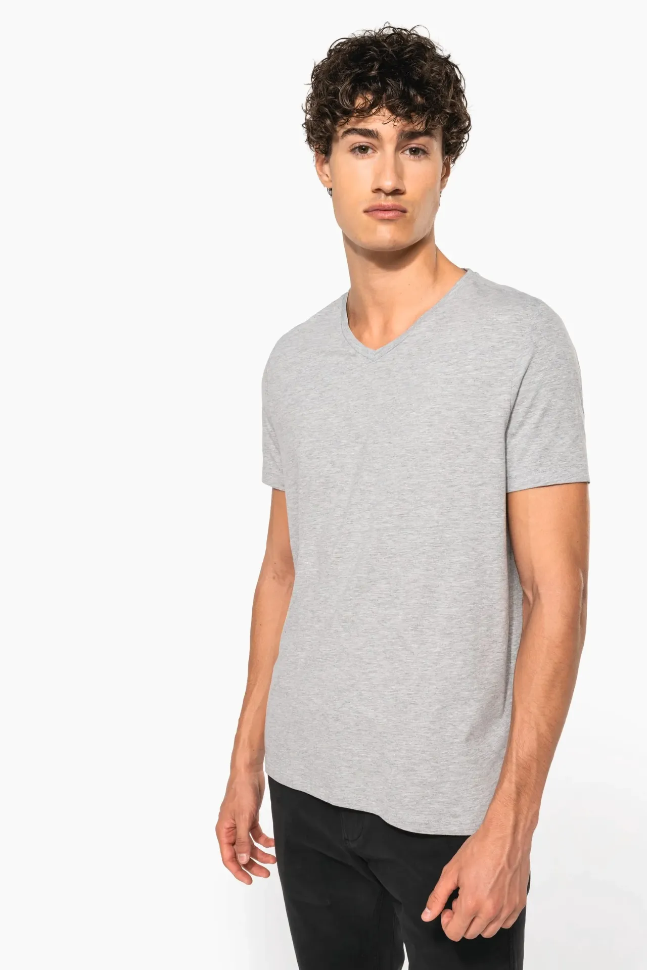 [K3014] LOOPS-Tee-Shirt col V (S)