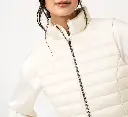 QABOLA-BODYWARMER MATELASSÉ FEMME ECRUE