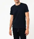 PONAC-TEE-SHIRT MC COL ROND HOMME BLEU