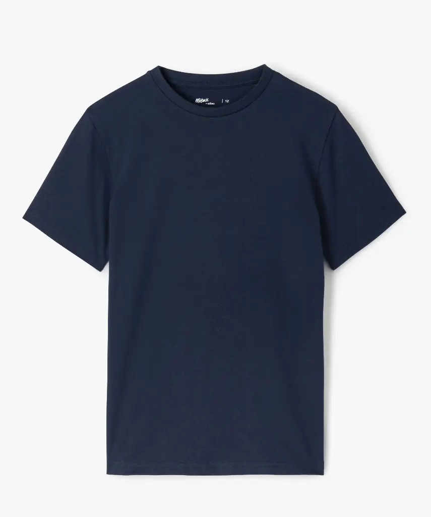 HABA-TEE-SHIRT MC COL ROND JUNIOR BLEU