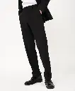 QOBOPRO-PANTALON COSTUME COUPE DROITE HOMME NOIR