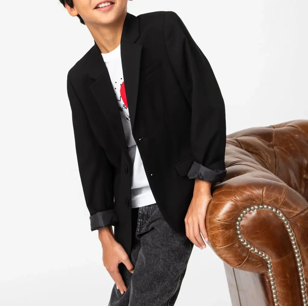 REOGA-VESTE COSTUME GARÇON JUNIOR NOIR20261314 (12 ANS)