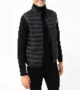 LOY-BODYWARMER MATELASSÉ HOMME NOIR