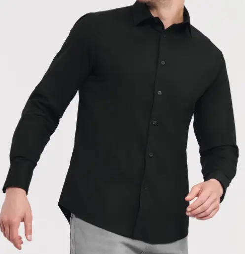 FITTED (JZ946) Chemise Noire
