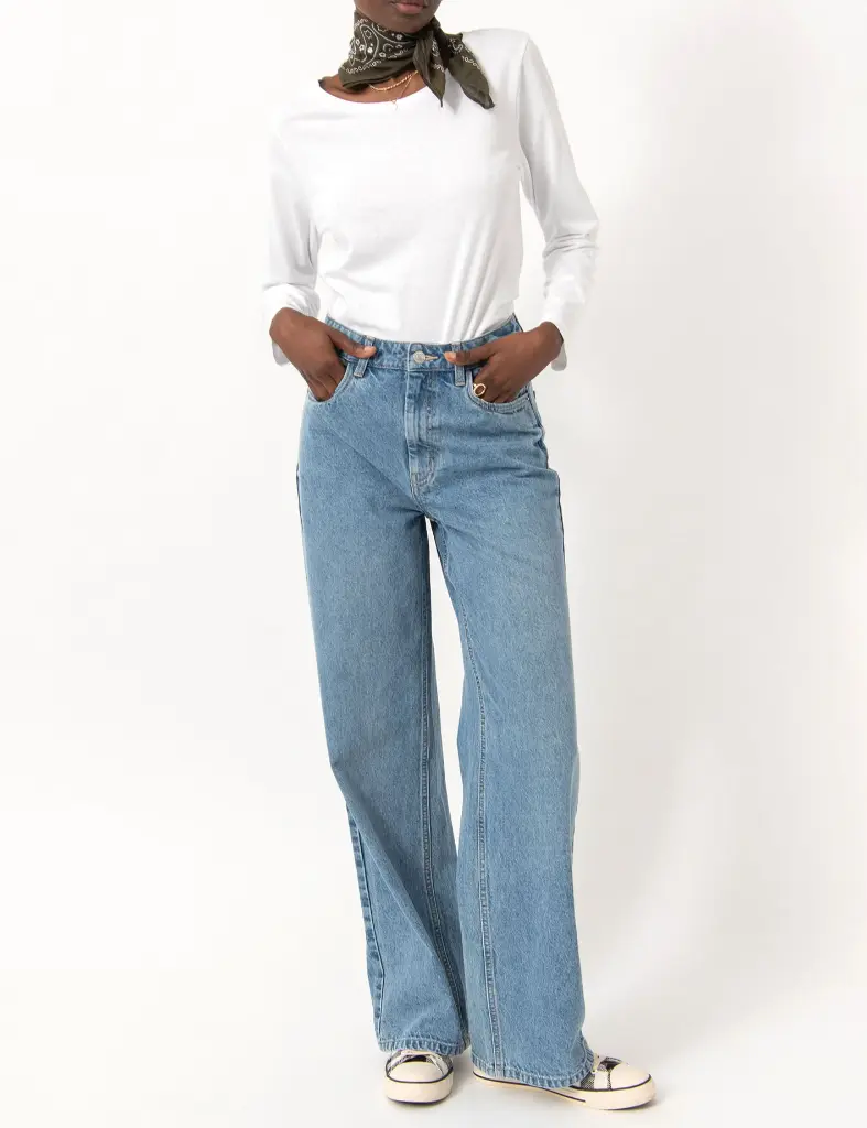 MAVARO-TEE-SHIRT ML COL ROND FEMME BLANC (XS)