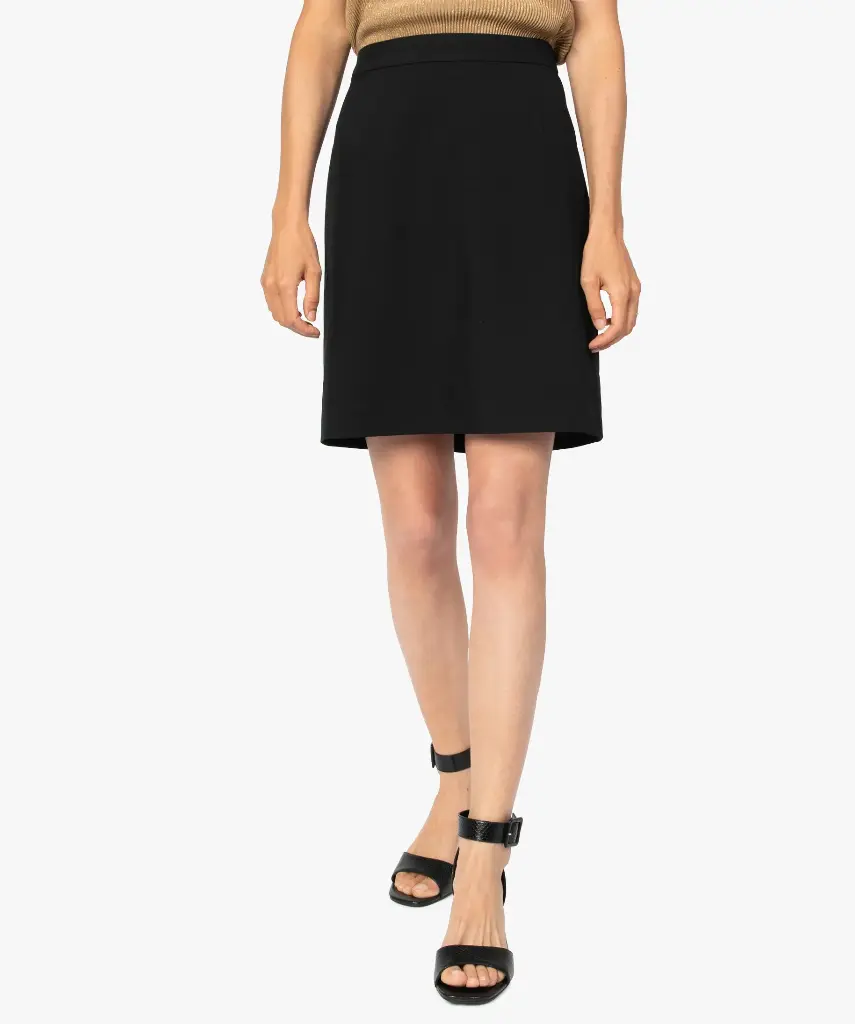 MAZOU-JUPE COUPE DROITE FEMME NOIR