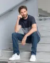 NAVO - Tee-shirt marinière 