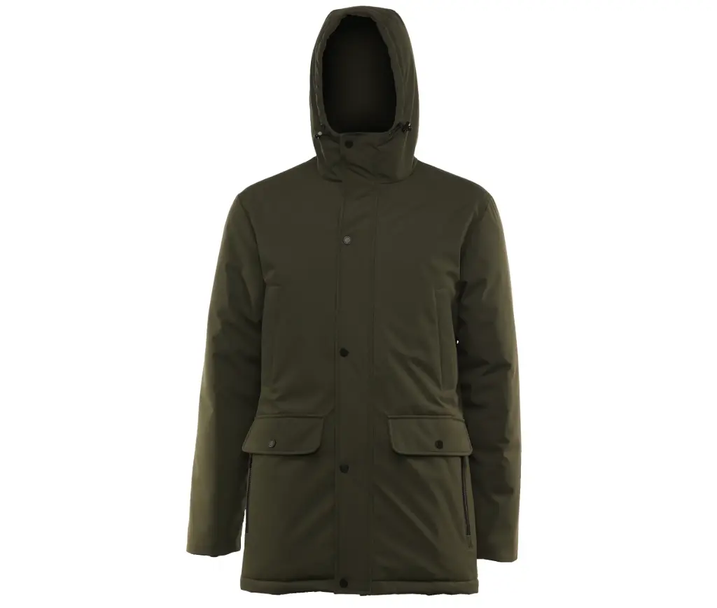 [26IMPK544] URBAN-PARKA COURT AVEC POCHE HOMME (Kaki, S)