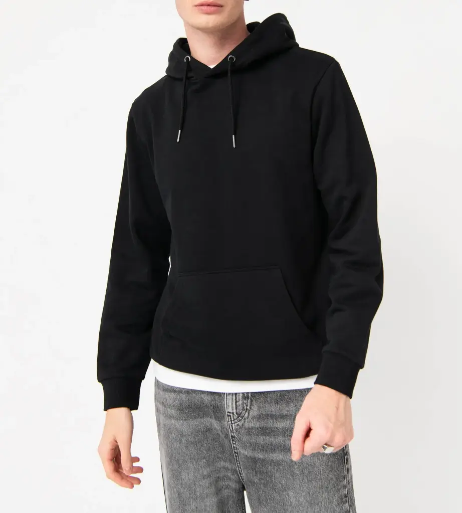 POASTA-SWEAT HOODED HOMME NOIR