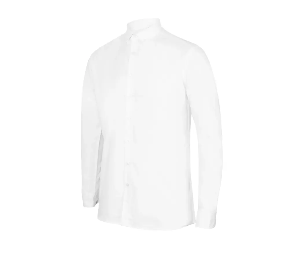 [26IMHY512R] MANOXRE-CHEMISE ML COL CLASSIQUE HOMME (Blanc, XS)