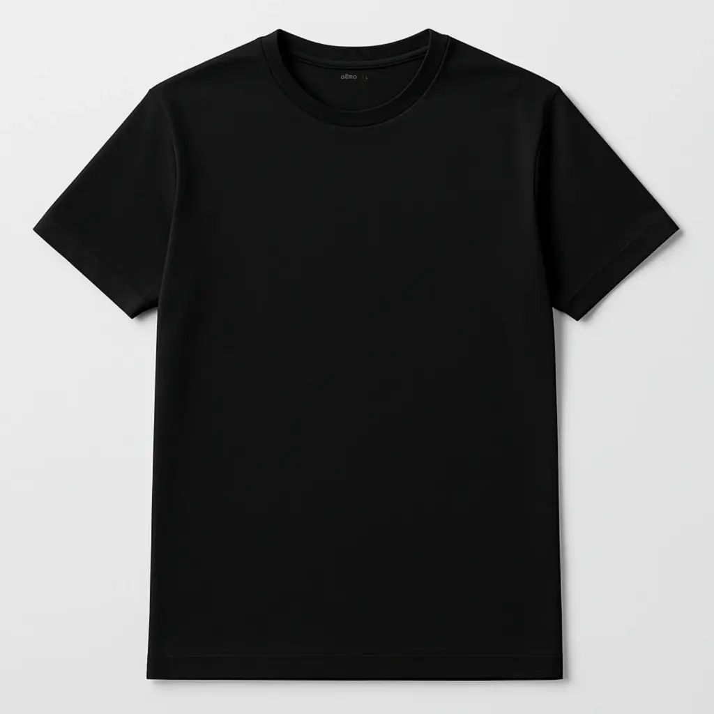 [9874563] PONACO-TEE-SHIRT MC COL ROND HOMME NOIR (XS)