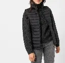 QABOLA-BODYWARMER MATELASSÉ FEMME NOIR