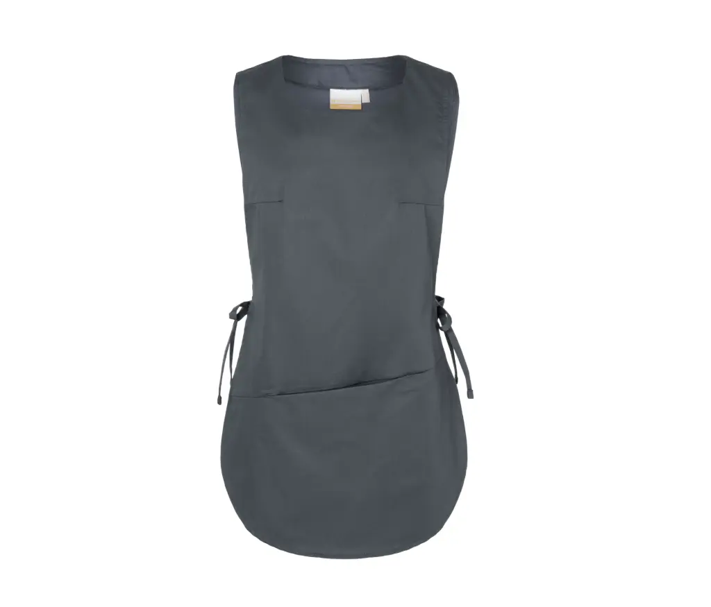 [26IMKYKS17] BEA-TABLIER COURT AVEC POCHE UNISEXE (Gris, 0)