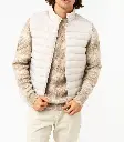 QIJOU-BODYWARMER MATELASSÉ HOMME ECRUE