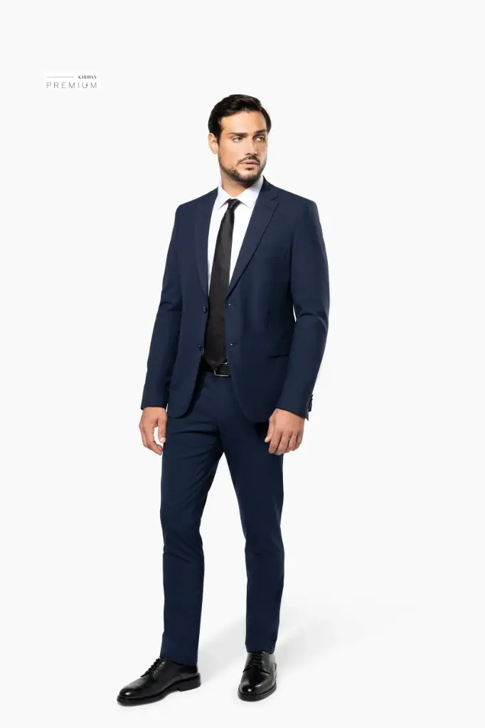 [PK6040] VESTAN-VESTE COSTUME COUPE AJUSTÉE HOMME (Marine, 48)