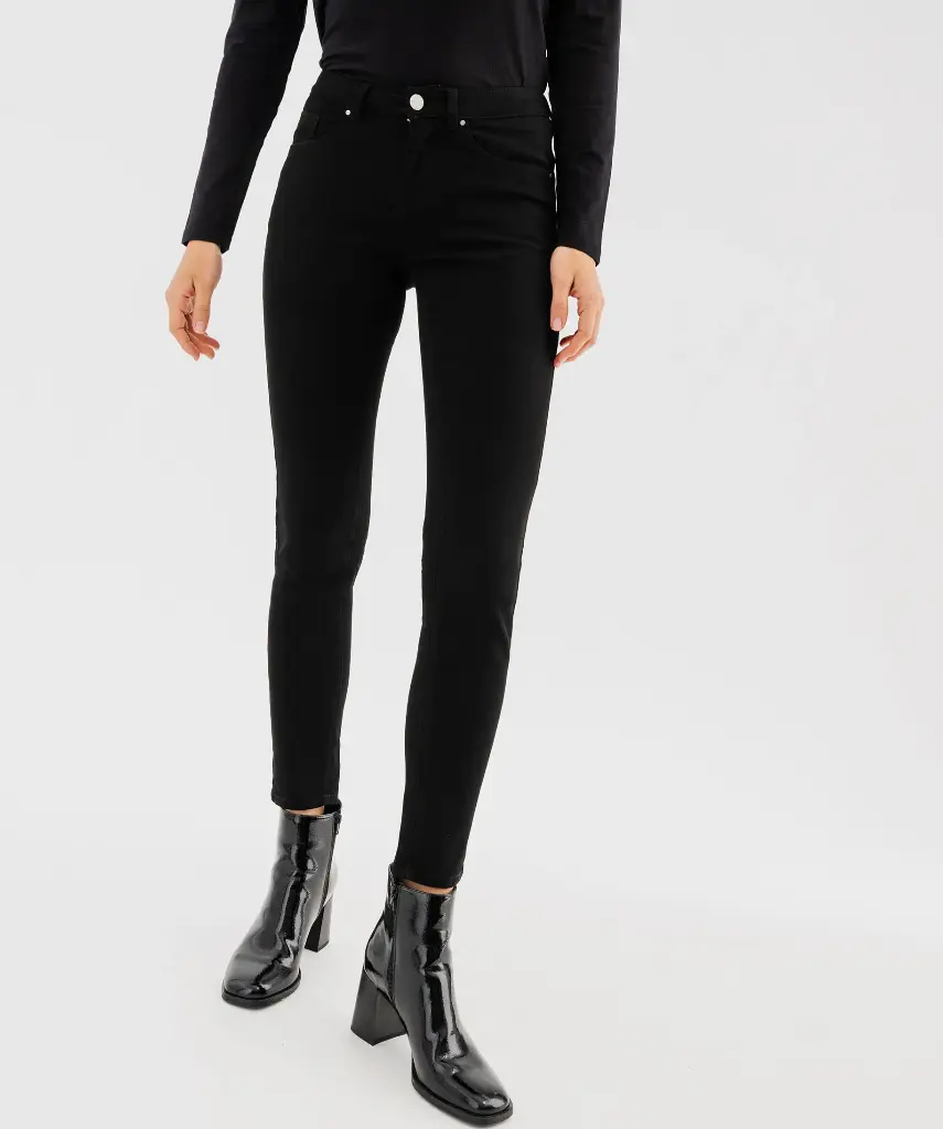 RAMBY-PANTALON COUPE SLIM FEMME NOIR