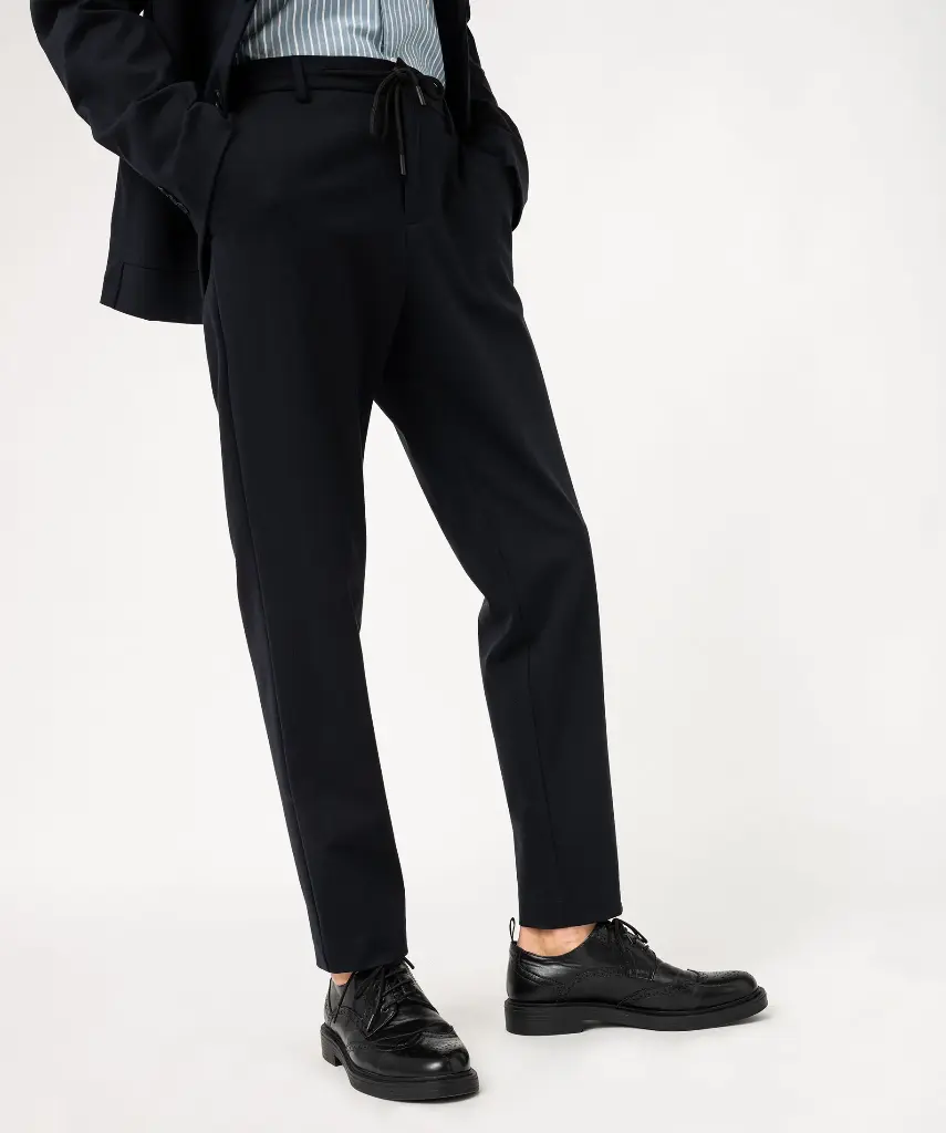 TASU-PANTALON COSTUME COUPE DROITE HOMME BLEU (38)