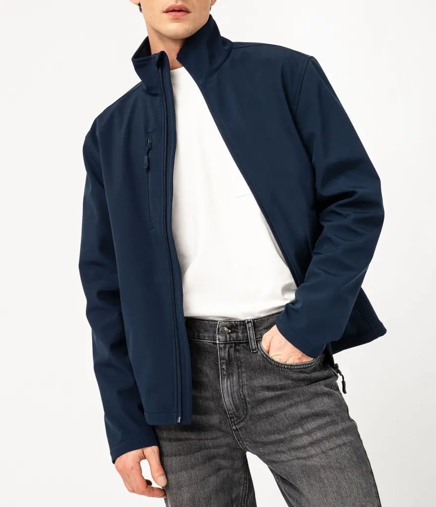 VEFI-VESTE SOFTSHELL UNISEXE BLEU