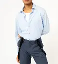 VICHET - Chemise Bleue ciel
