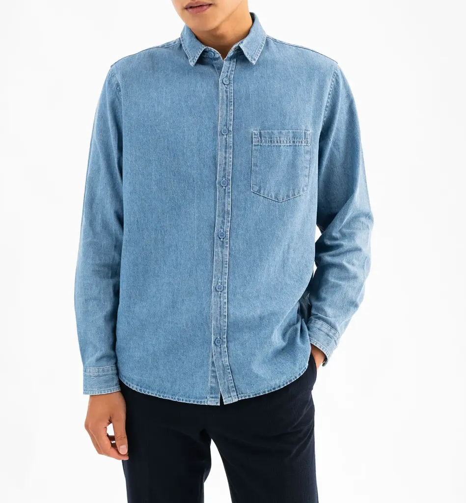 VOLITA-CHEMISE ML DENIM HOMME