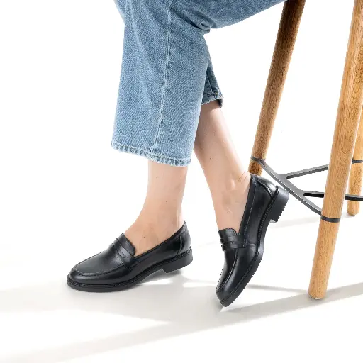 JEANNE - Mocassin Noir