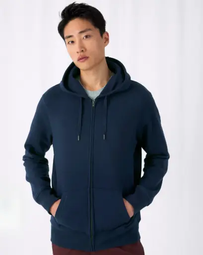 QEYO - Sweat à capuche zippé Homme 